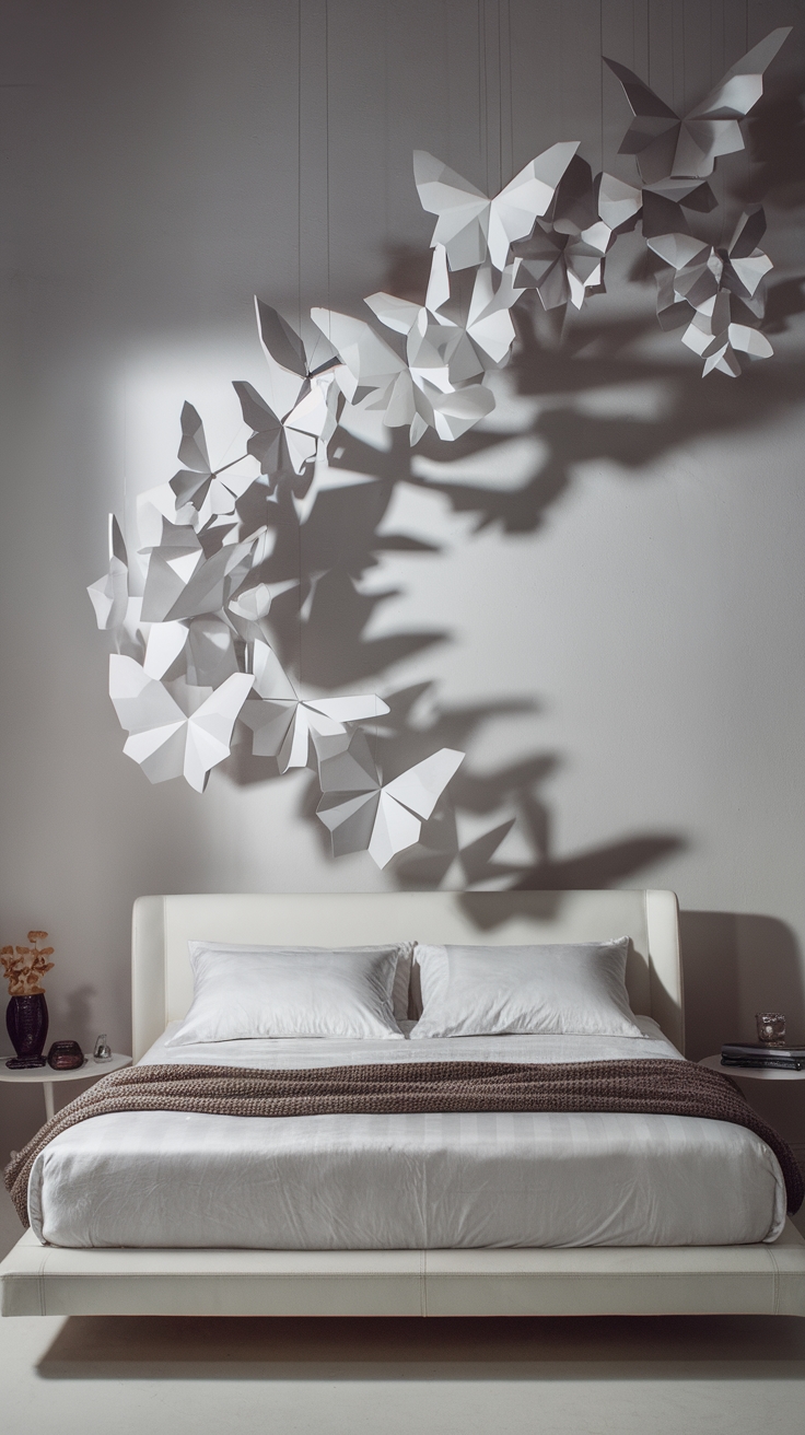 artistic paper wall display