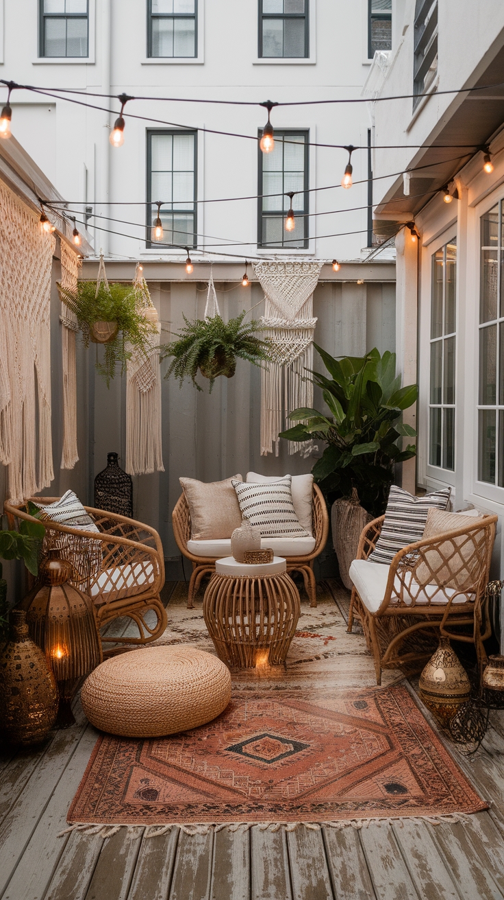 chic boho patio inspiration