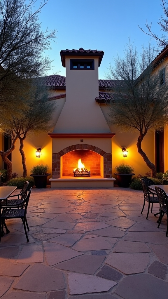 courtyard fire feature design