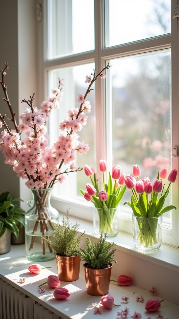 fresh florals enhance ambiance