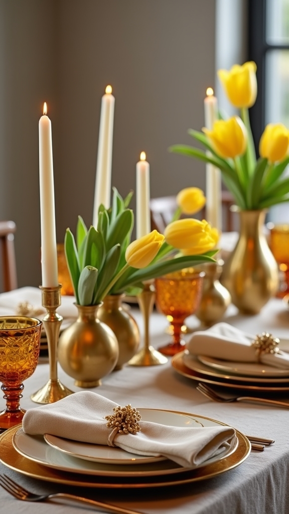 golden hues for ambiance