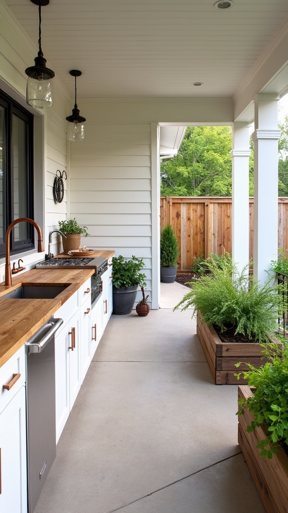 herb garden farmhouse kitchen