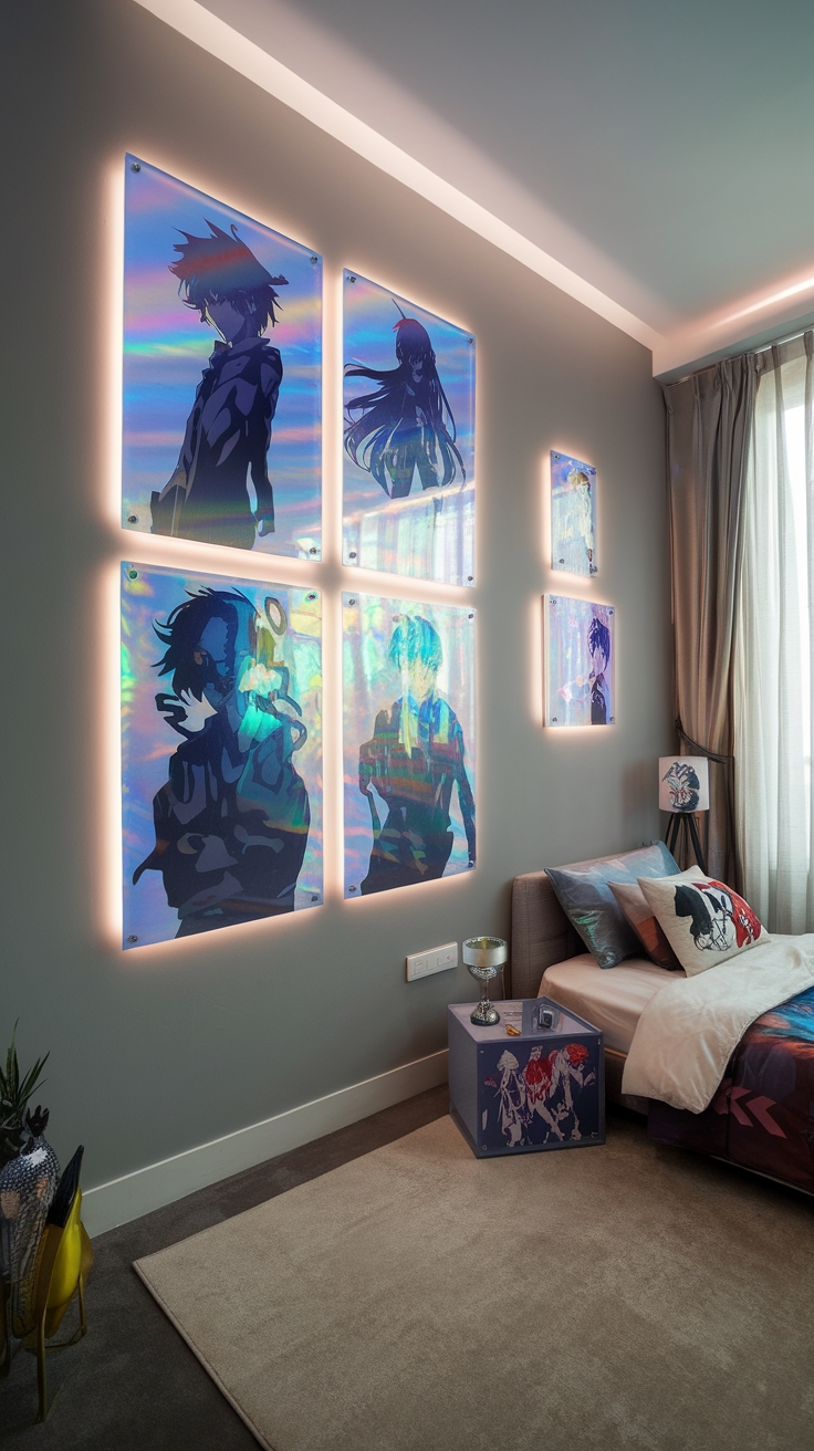 holographic art fan displays