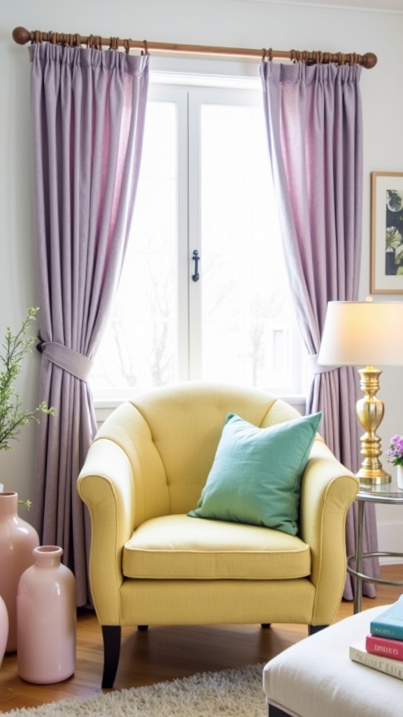 incorporate pastel decor accents