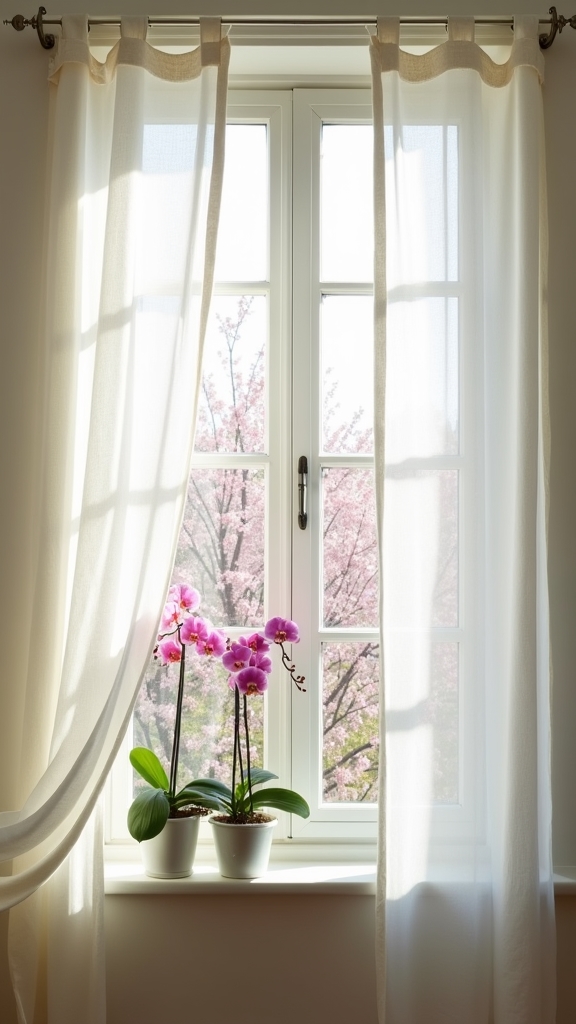 light and airy curtains