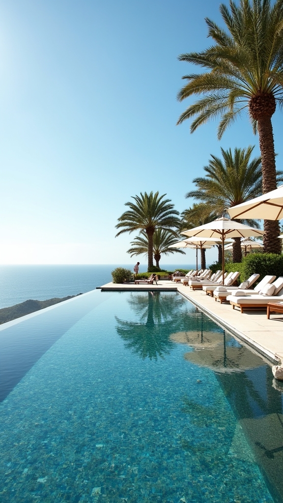 luxurious summer pool patios