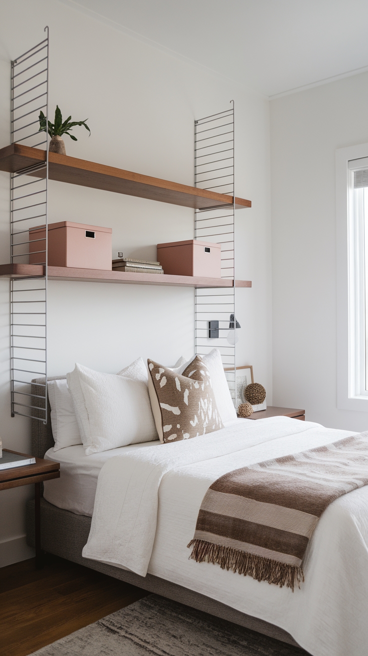 maximize space above bed