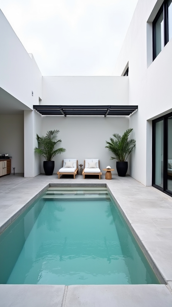 modern minimalist plunge pool