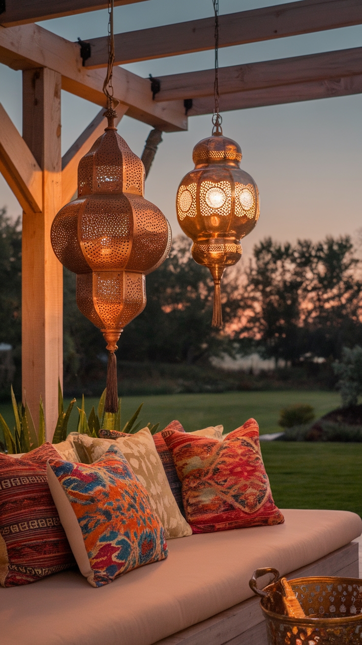 moroccan lanterns for ambiance