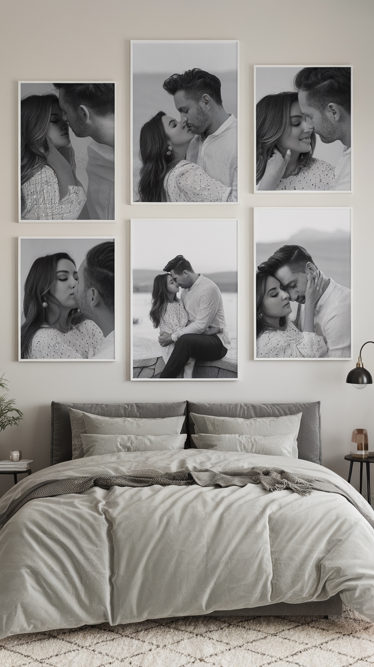 romantic oversized photo display