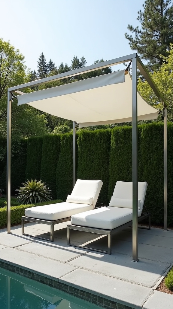 sleek modern outdoor shelter