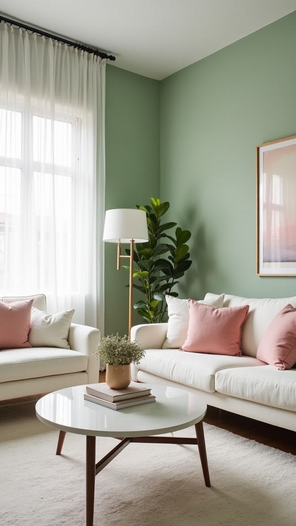 spring inspired accent wall