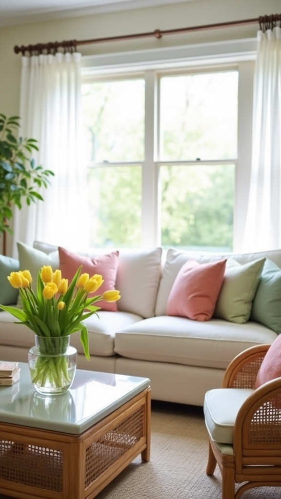 spring living room refresh