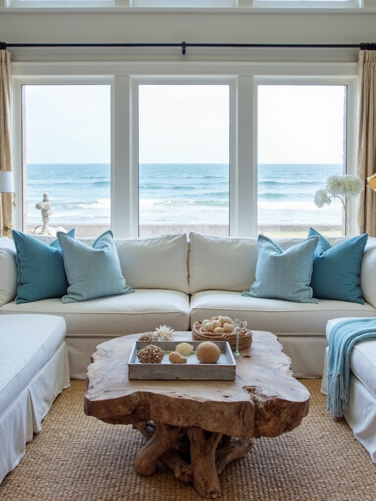 beach inspired living room decor