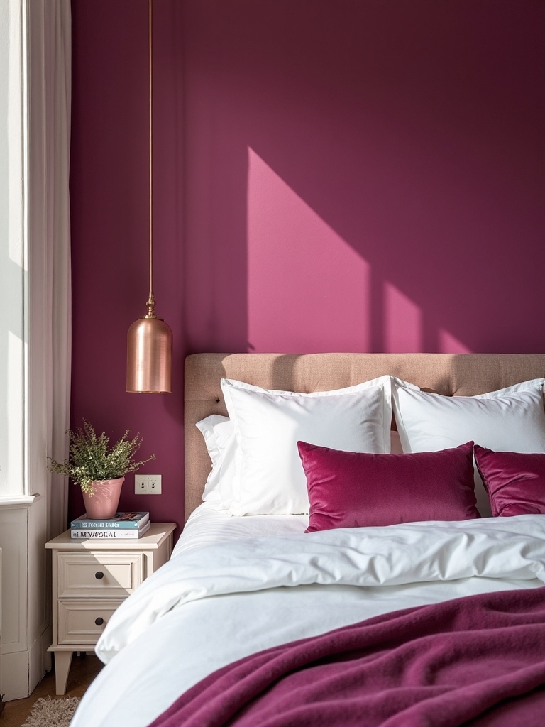 bold pink wall inspirations