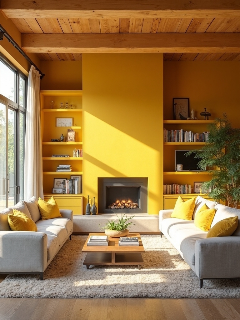 brighten spaces with yellow