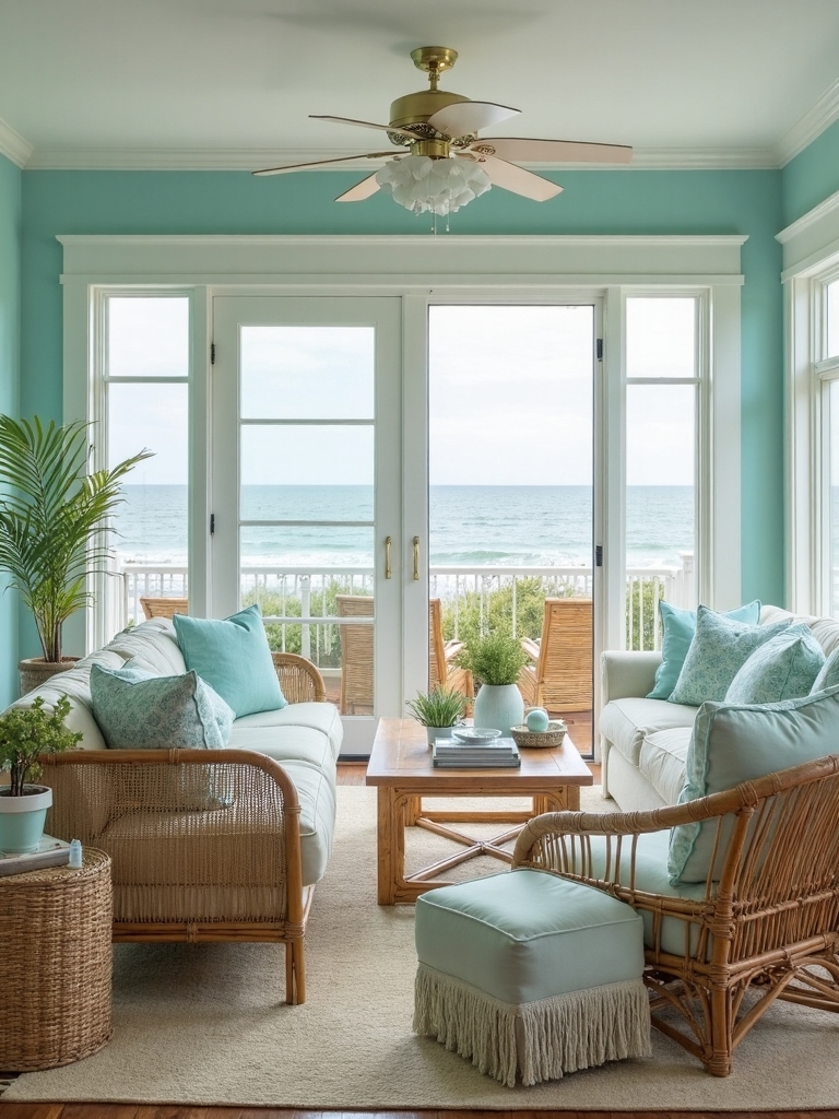 coastal living room refresh