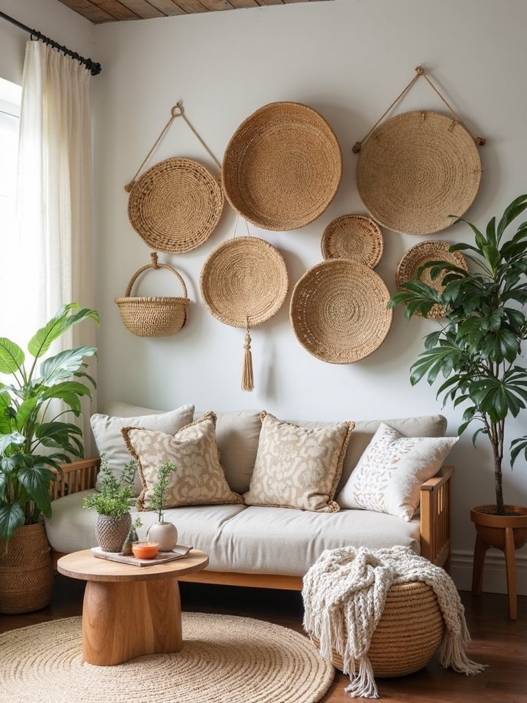 creative basket wall decor