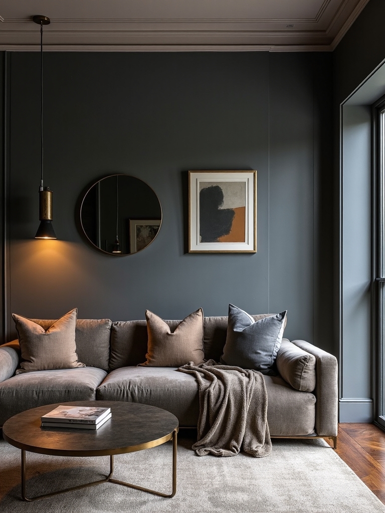 dark grey cozy elegance