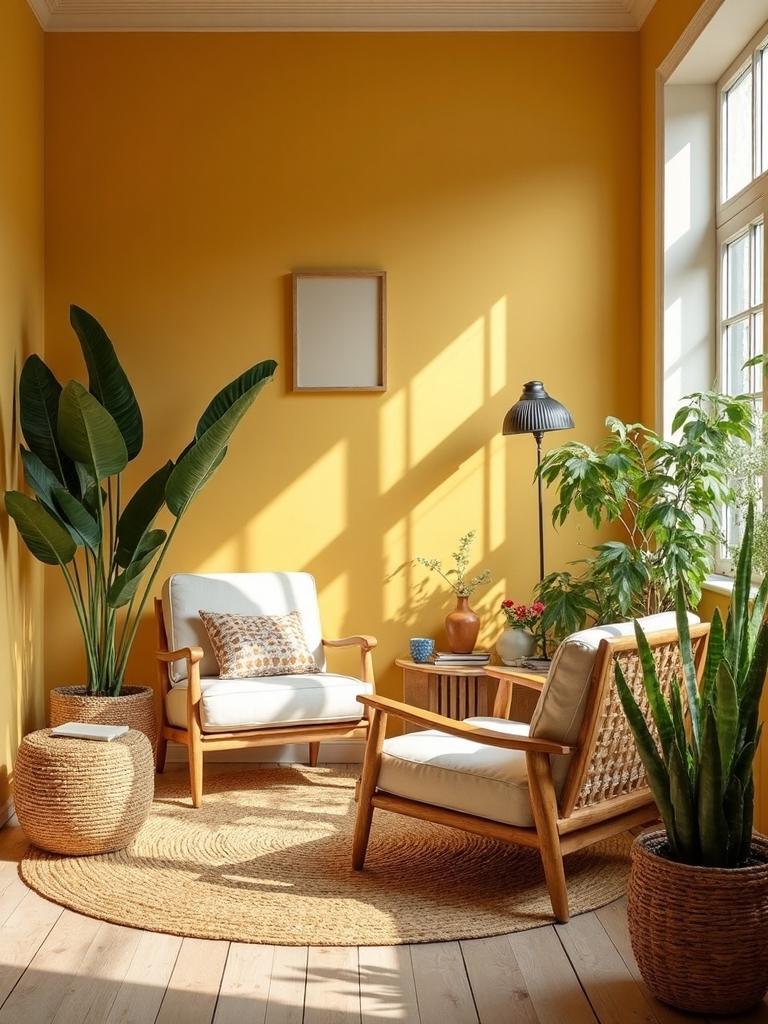 earthy yellow wall colors