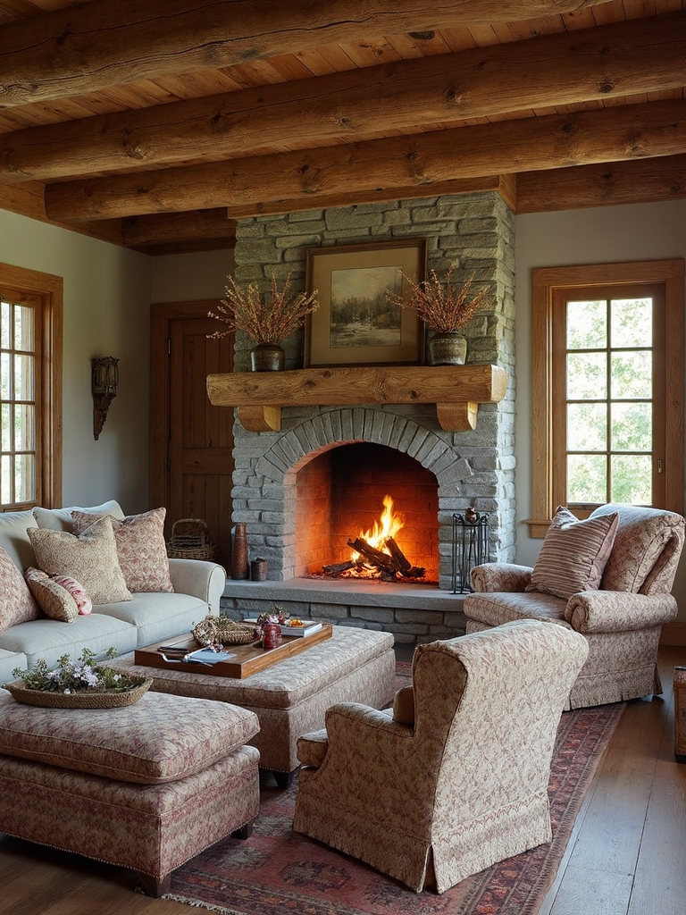 elegant hearth focal point