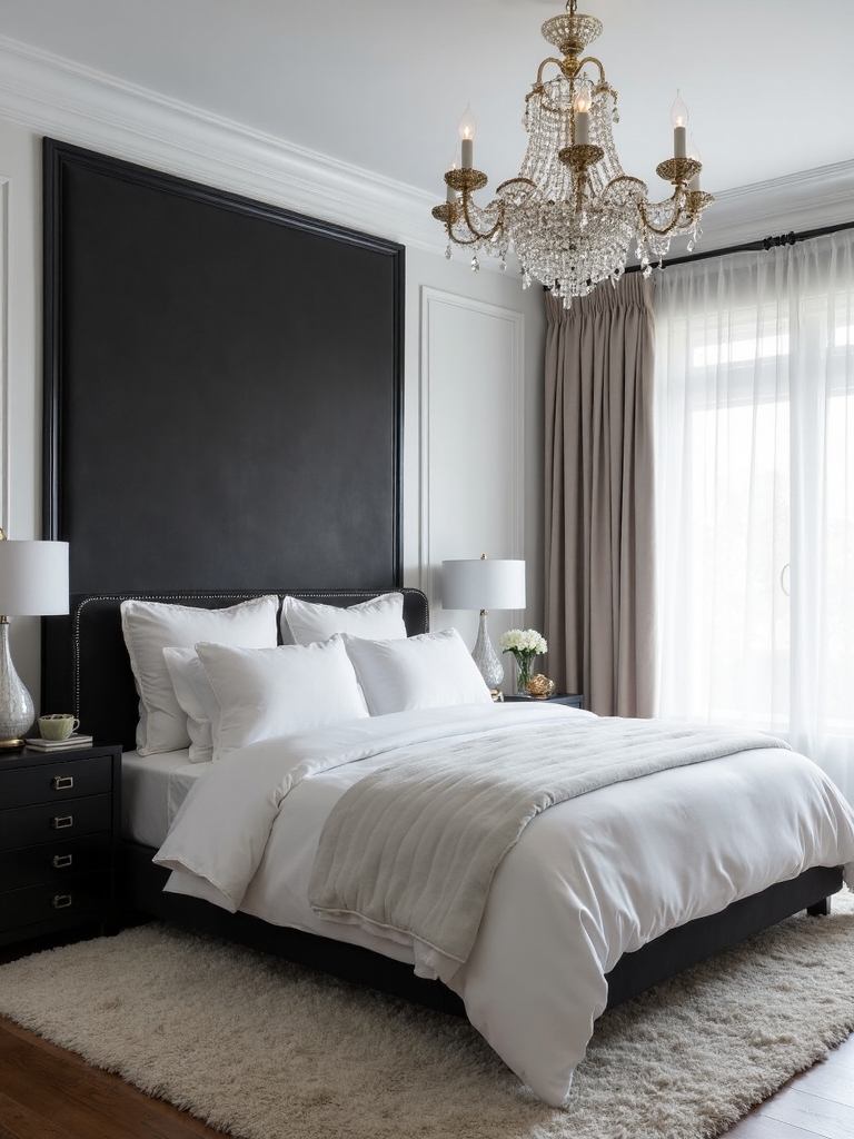 elegant monochrome bedroom styles