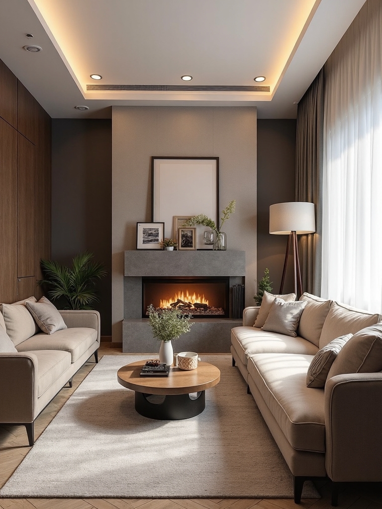 fireplace as design centerpiece