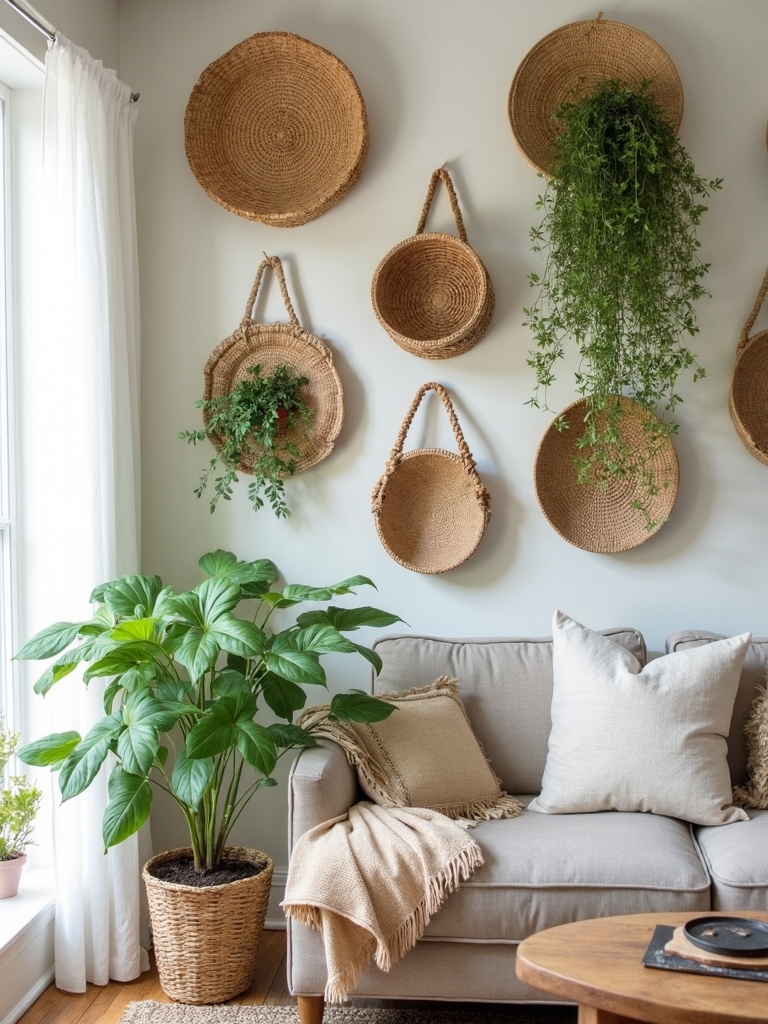 hanging plants in arrangement