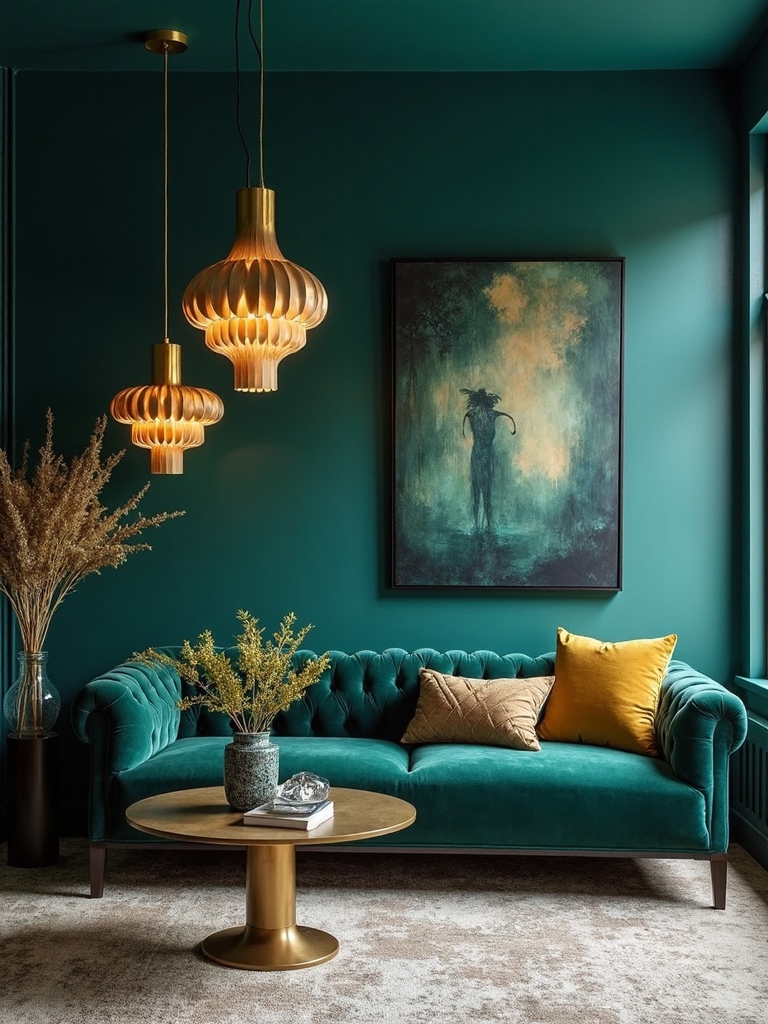 jewel toned luxurious color scheme