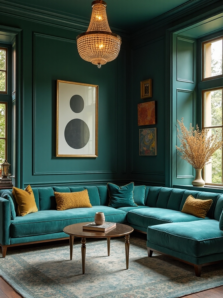 jewel toned luxury interiors