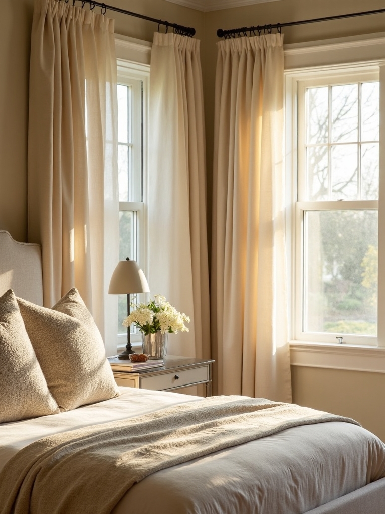 layered curtains for comfort