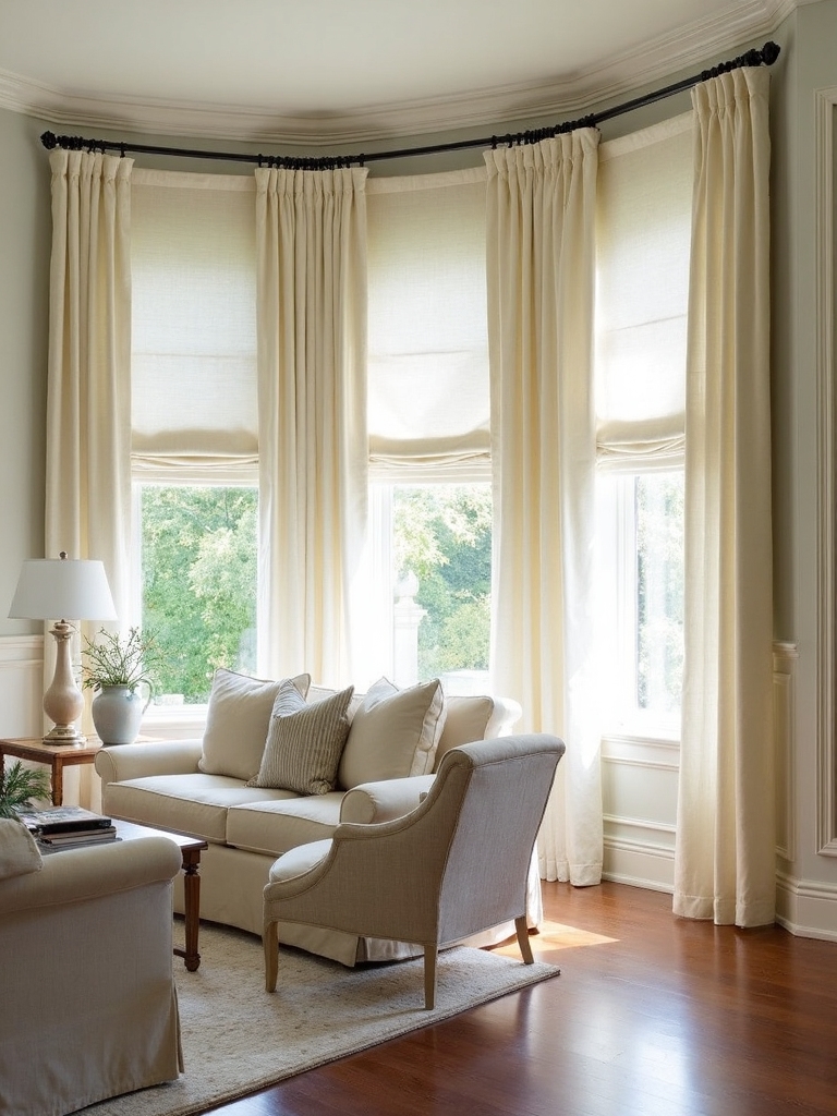 layered window treatment design