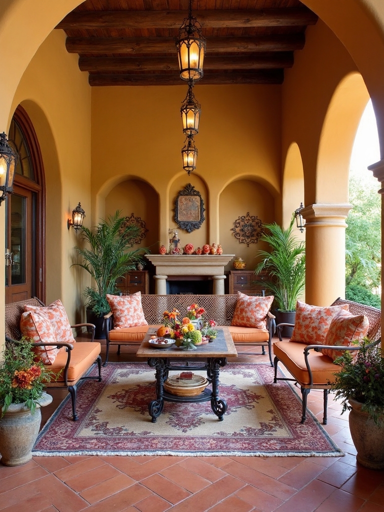 mediterranean inspired living room decor