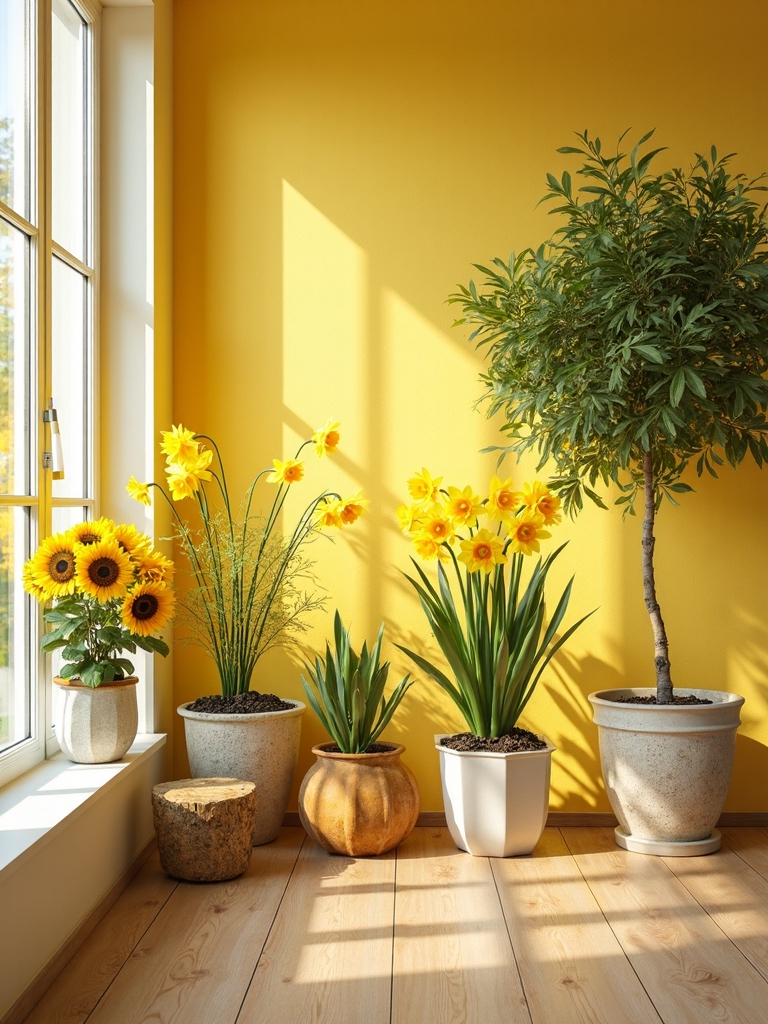 natural yellow plant decor