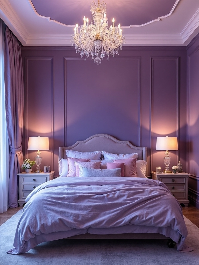 purple ombre wall designs