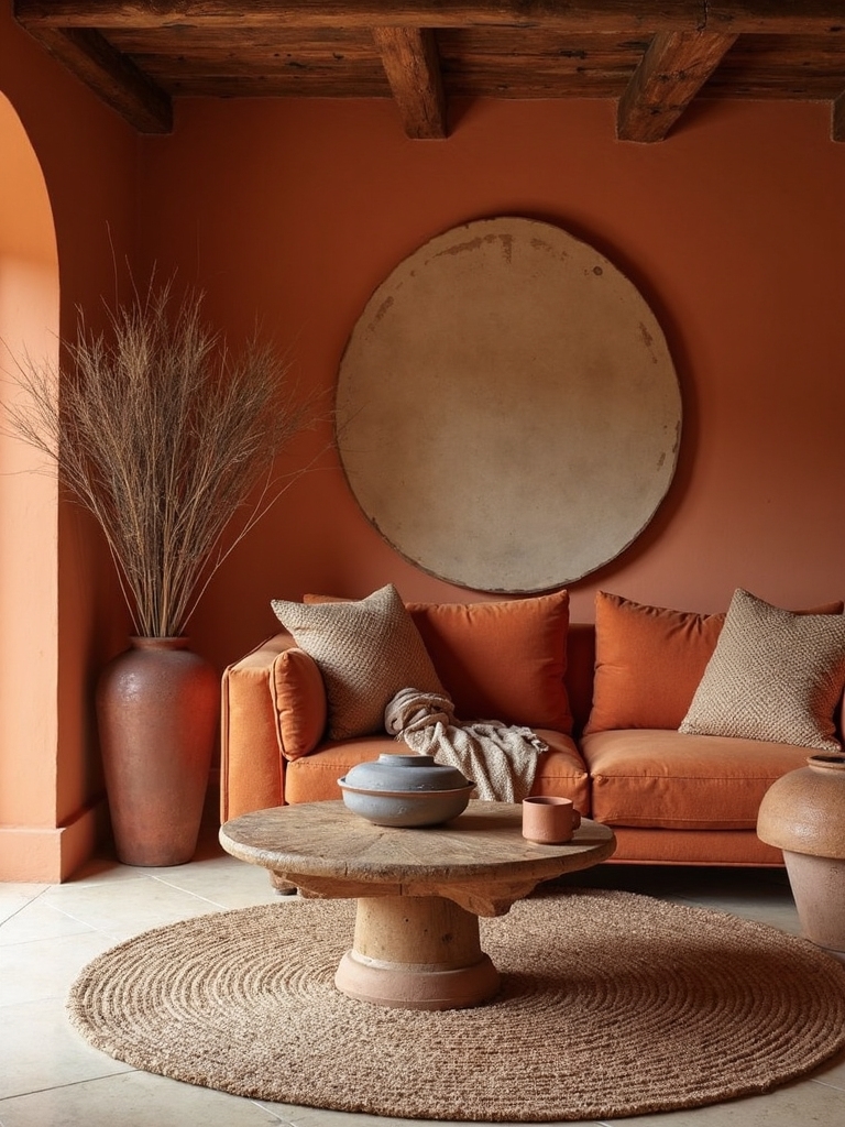 rustic earthy terracotta colors