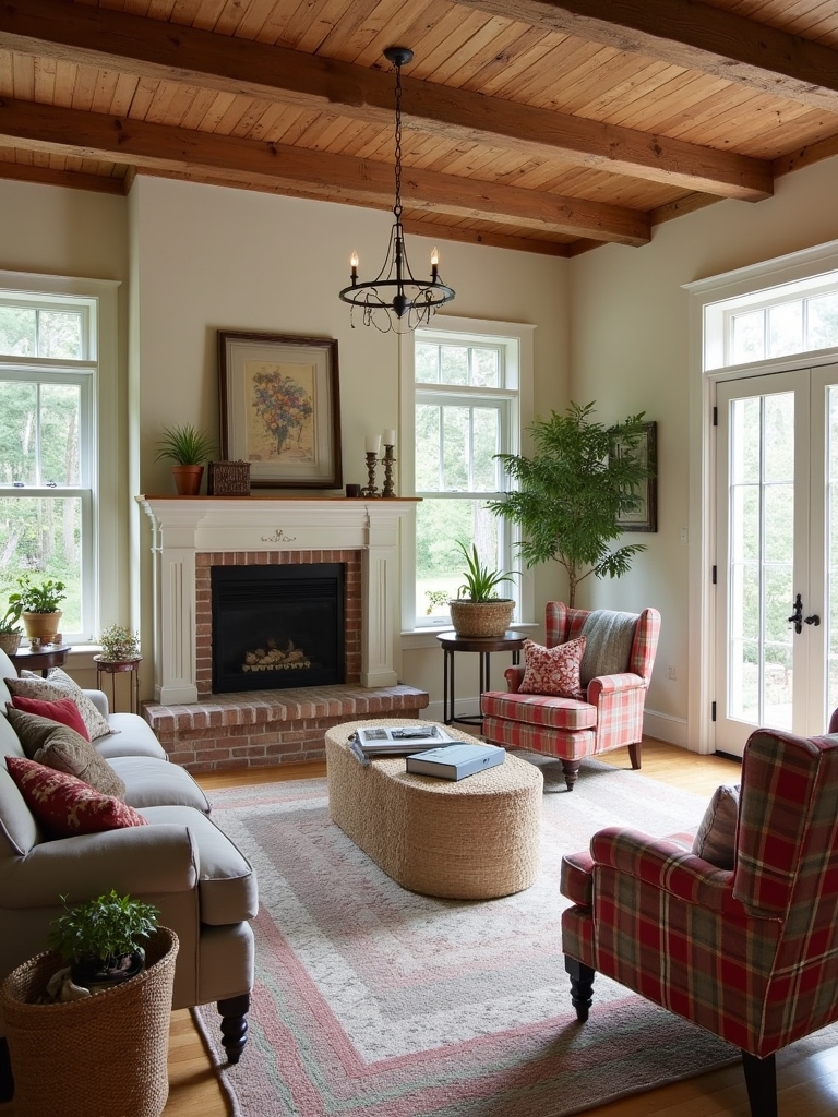 rustic farmhouse living rooms