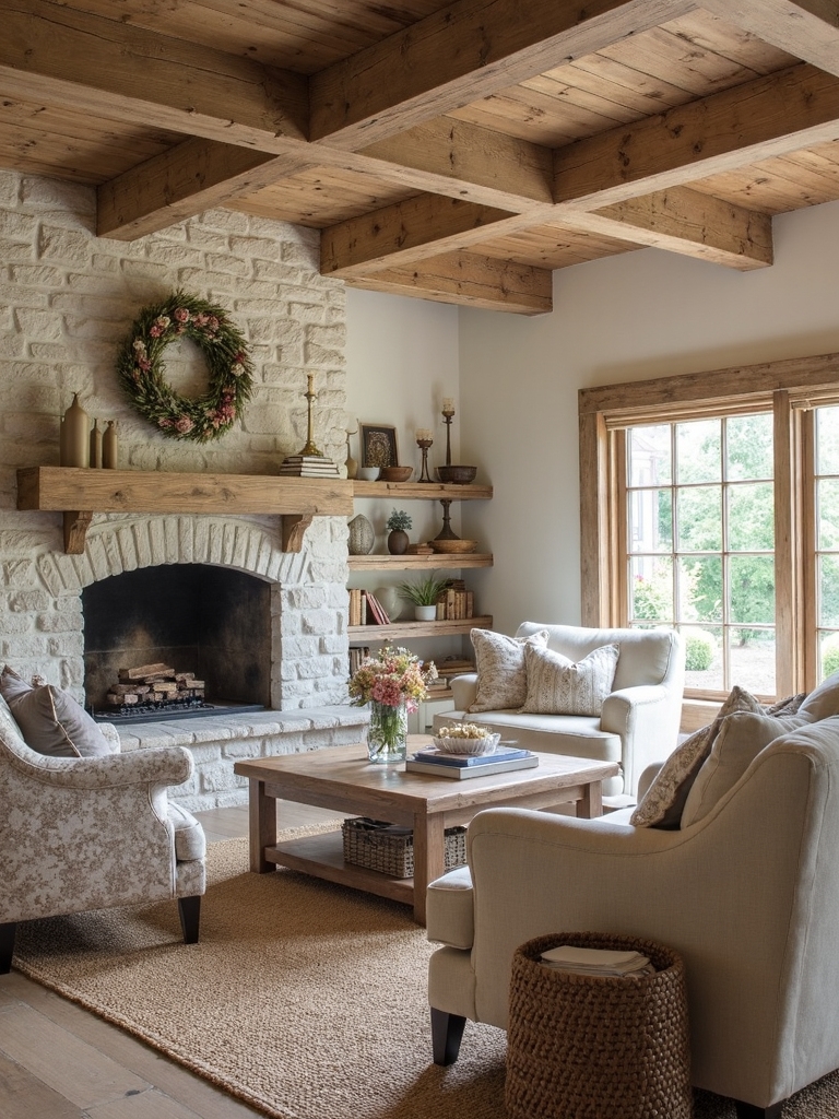 rustic farmhouse living rooms