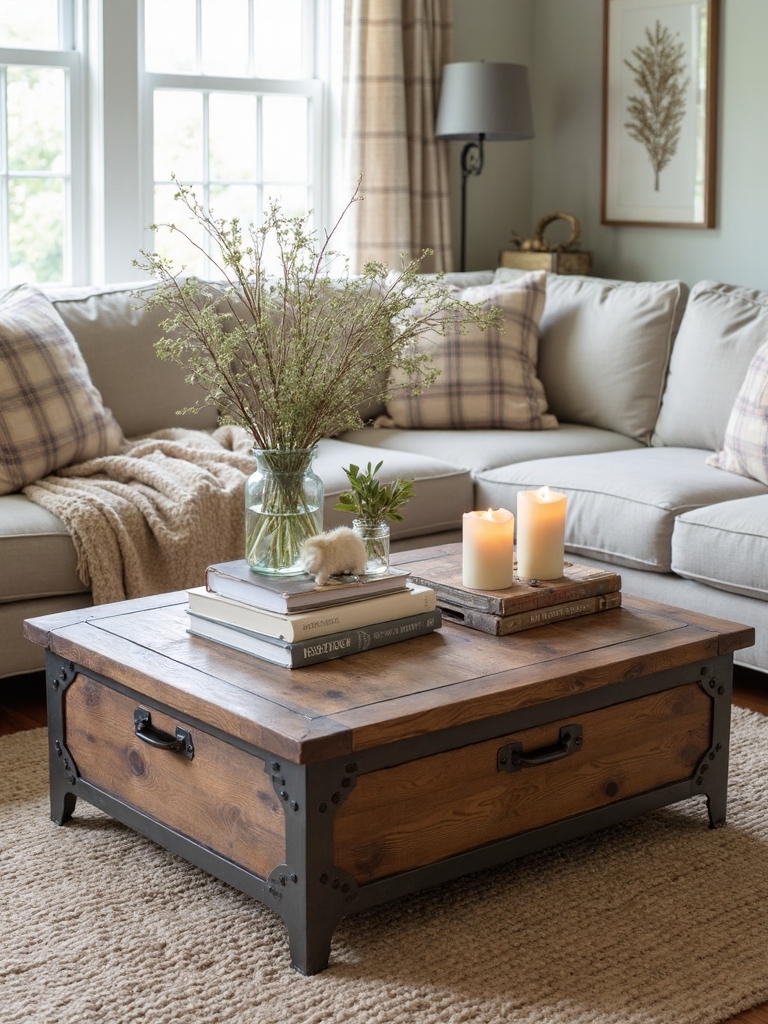 rustic functional coffee tables