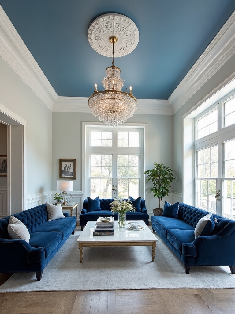 sky blue ceiling inspiration