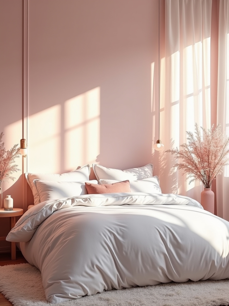 soft feminine pink decor