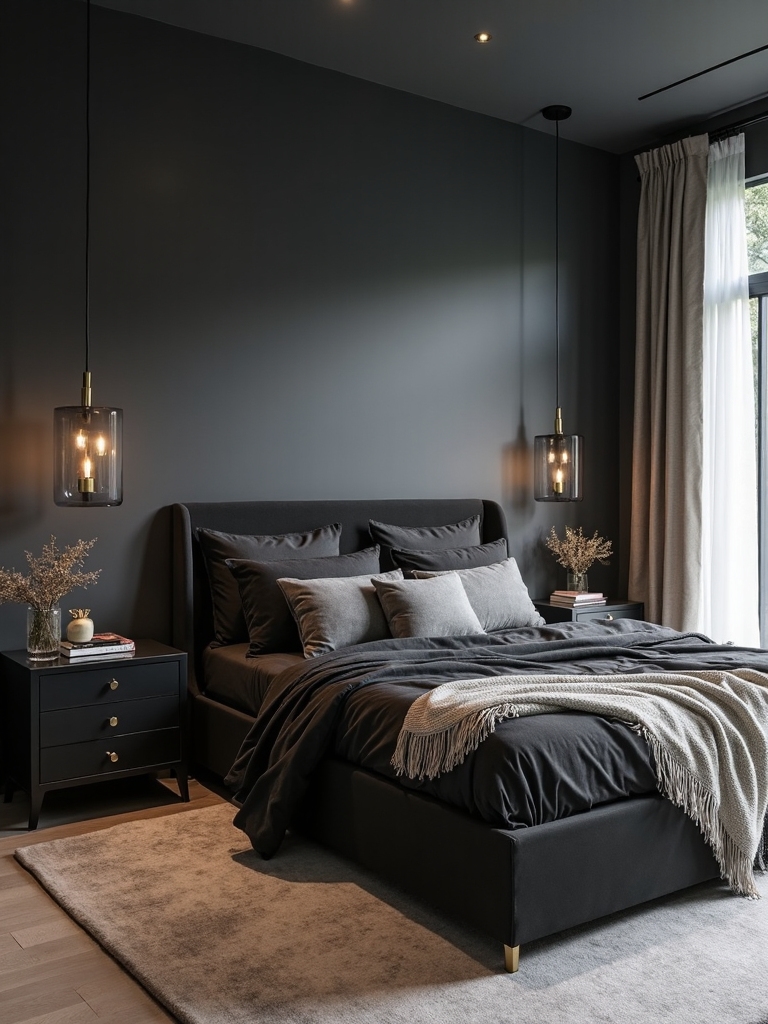 stylish dark decor setups