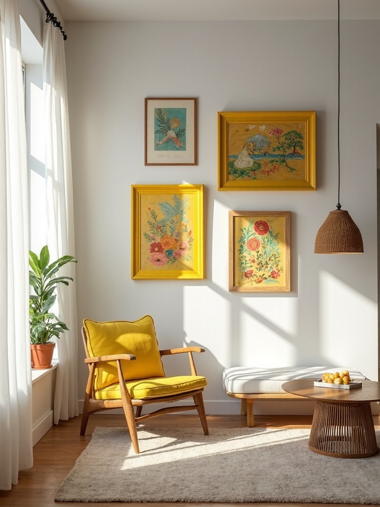 sunny yellow frame gallery