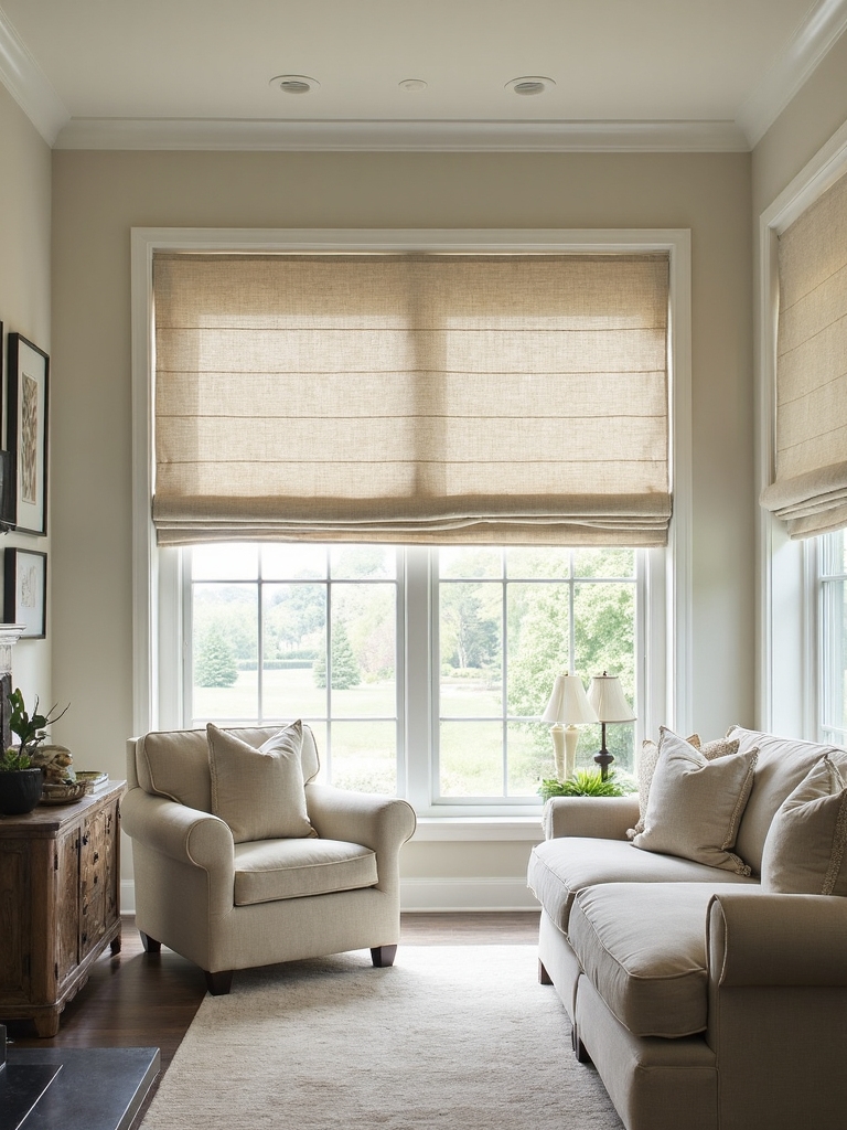 textured roman shades design