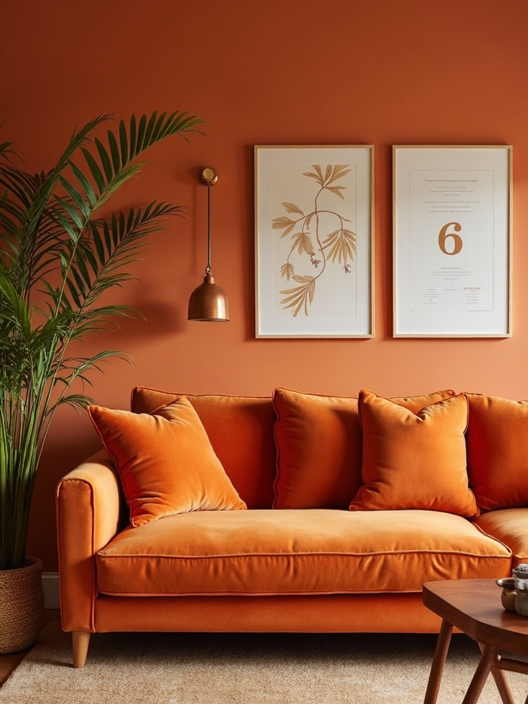 vibrant orange color palettes